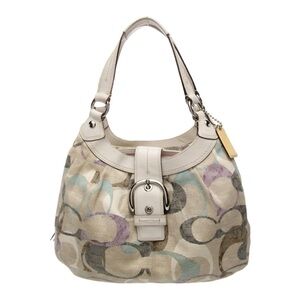 Coach Multicolor Signature Shoulder Bag